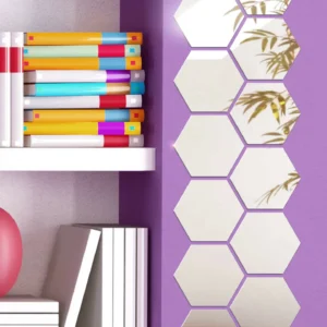 Дзеркальний настінний декор "Соти"