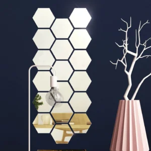 Дзеркальний настінний декор "Соти"