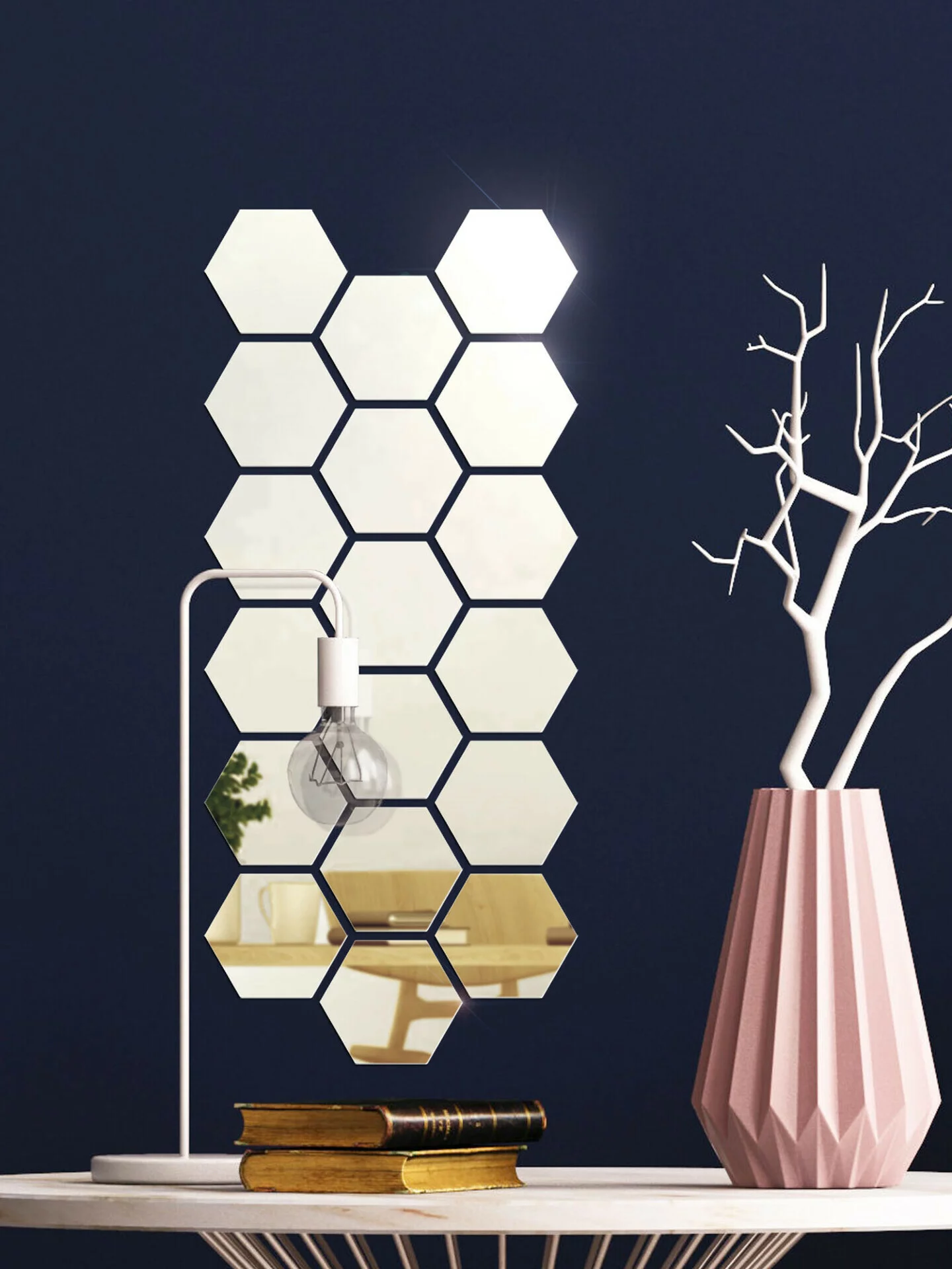 Дзеркальний настінний декор "Соти"