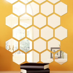 Дзеркальний настінний декор "Соти"