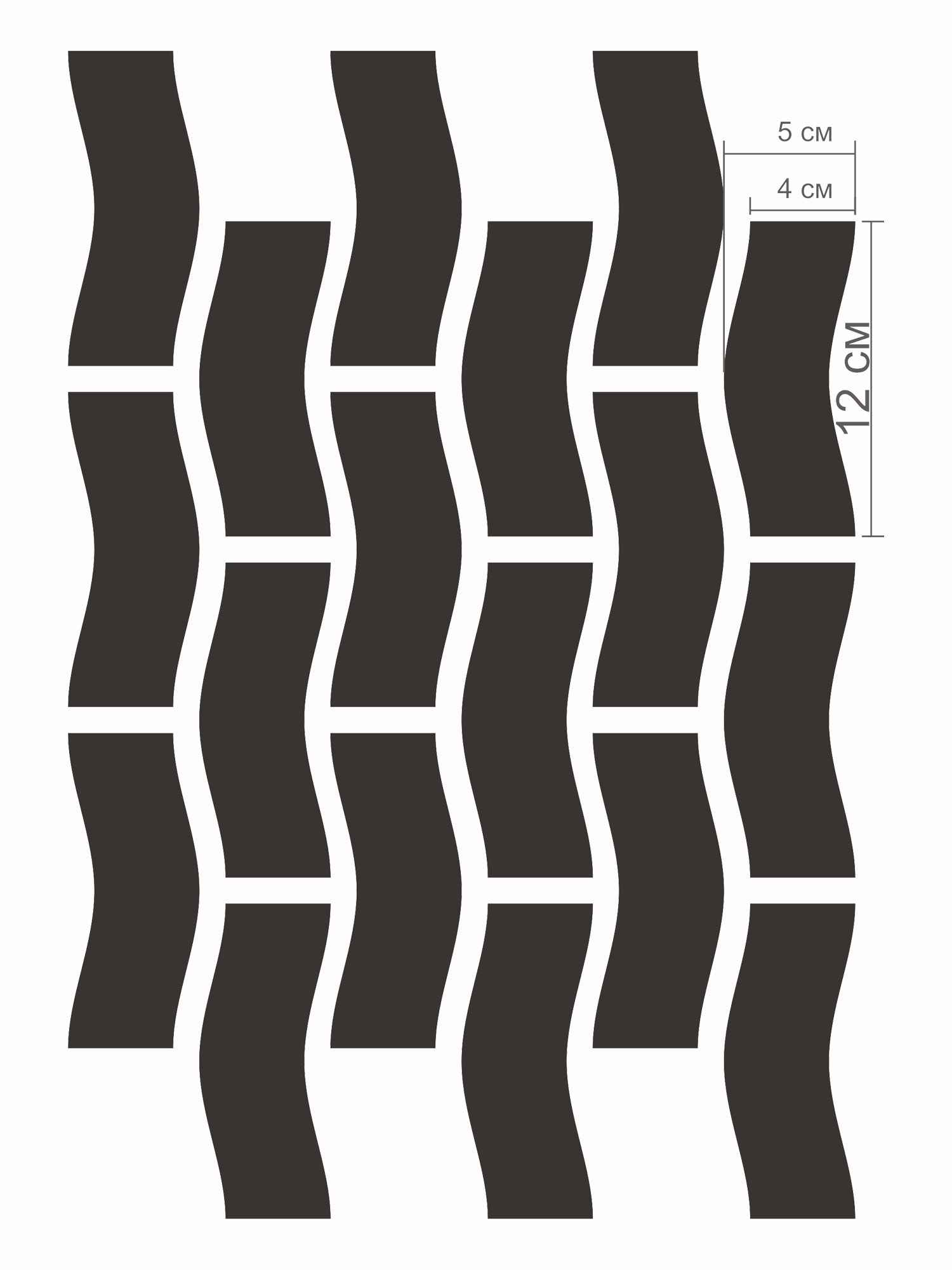 hvilya2 Дзеркальний настінний декор "Хвиля"