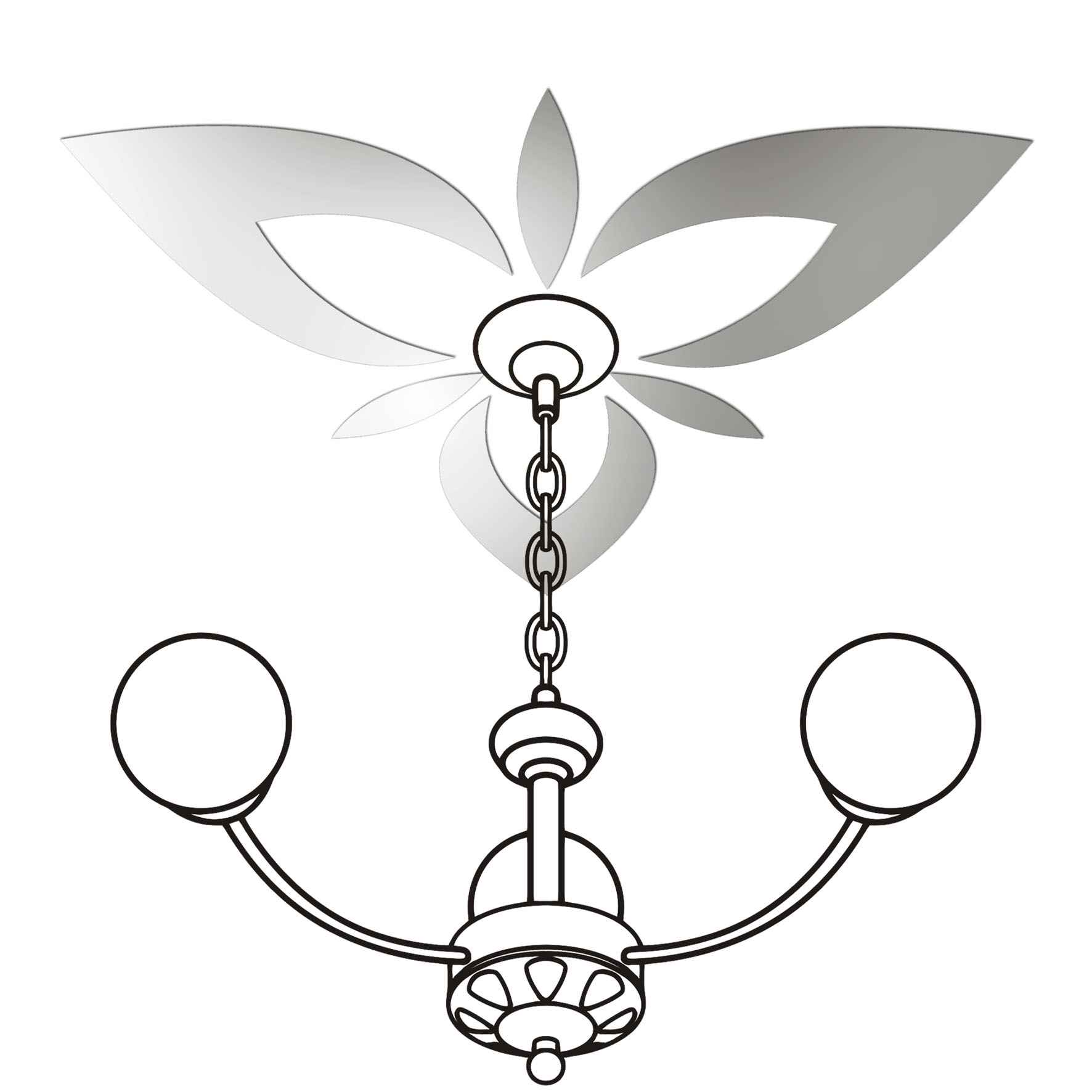 liliya Дзеркальний настінний декор "Лілія"