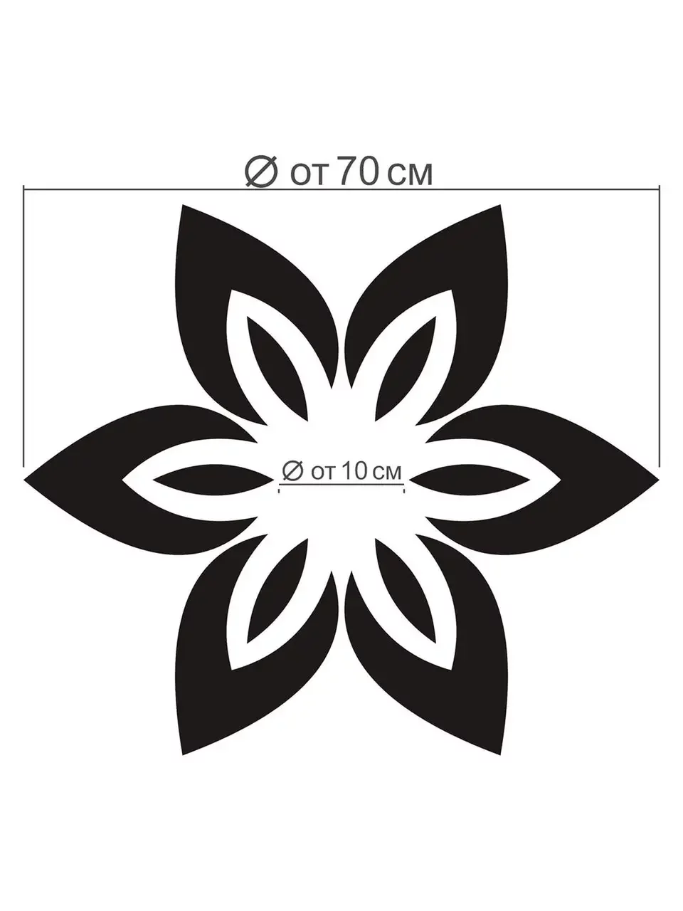 liliya_2 Дзеркальний декор для стелі "Лілія"