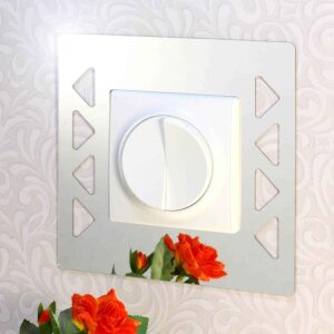 Дзеркальний декор рамка під вимикач №10