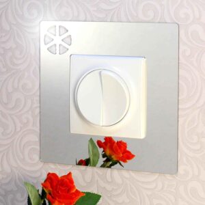 Дзеркальний декор рамка під вимикач №11