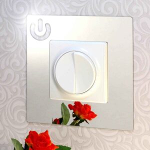 Дзеркальний декор рамка під вимикач №12