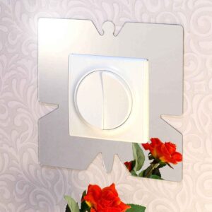 Дзеркальний декор рамка під вимикач №18
