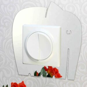 Дзеркальний настінний декор рамка під вимикач №3