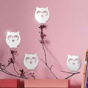 Дзеркальний настінний декор “Совушки”