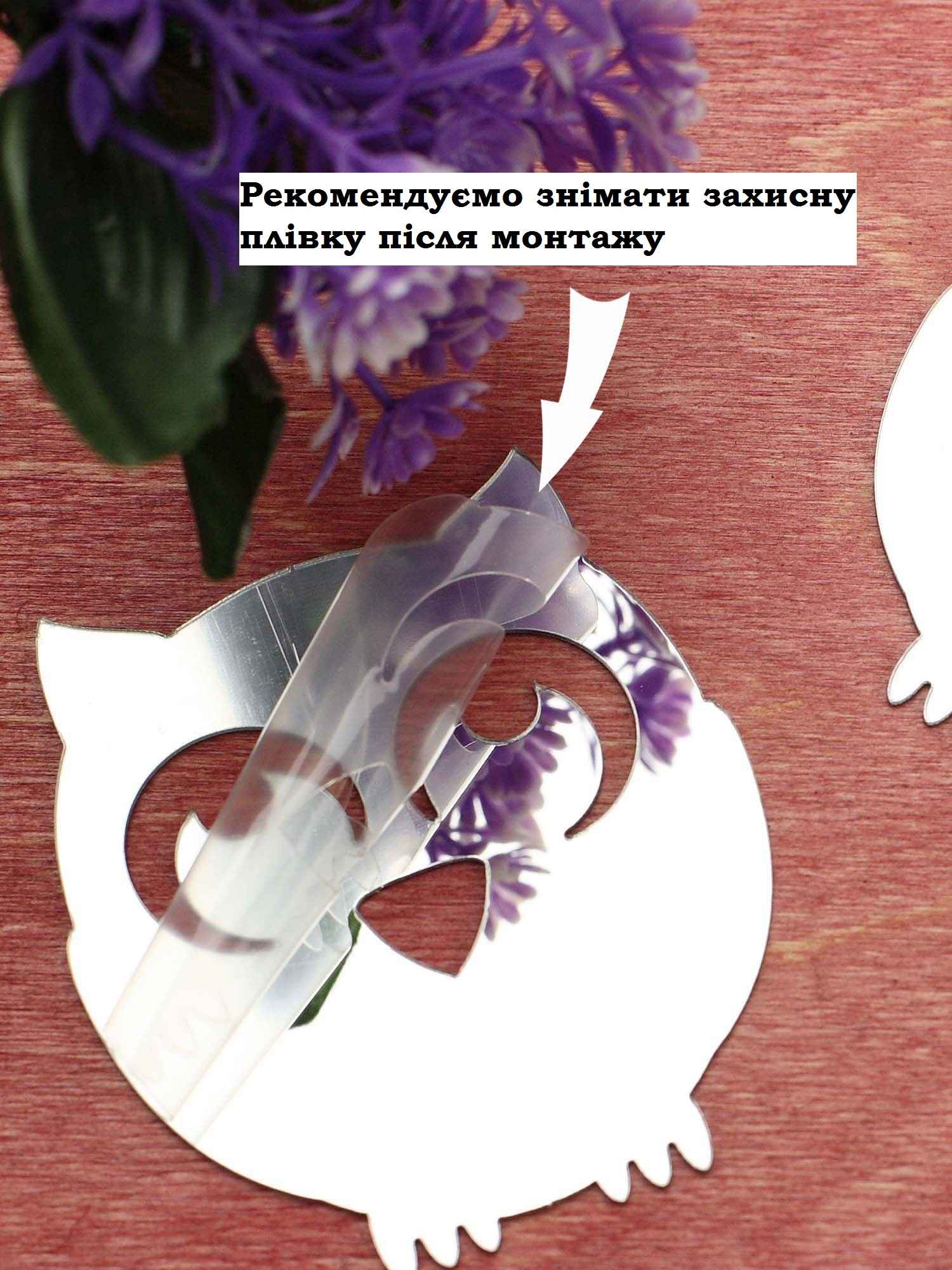 Дзеркальний настінний декор “Совушки” Дзеркальний настінний декор “Совушки”
