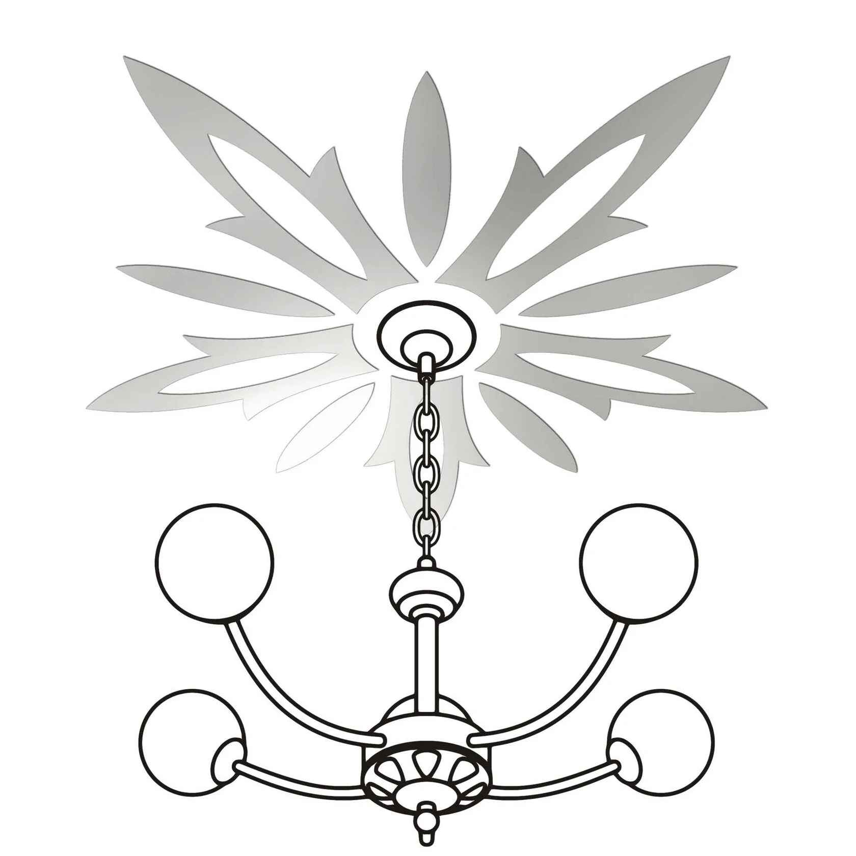 voloshka_3 Дзеркальний декор для стелі "Волошка"