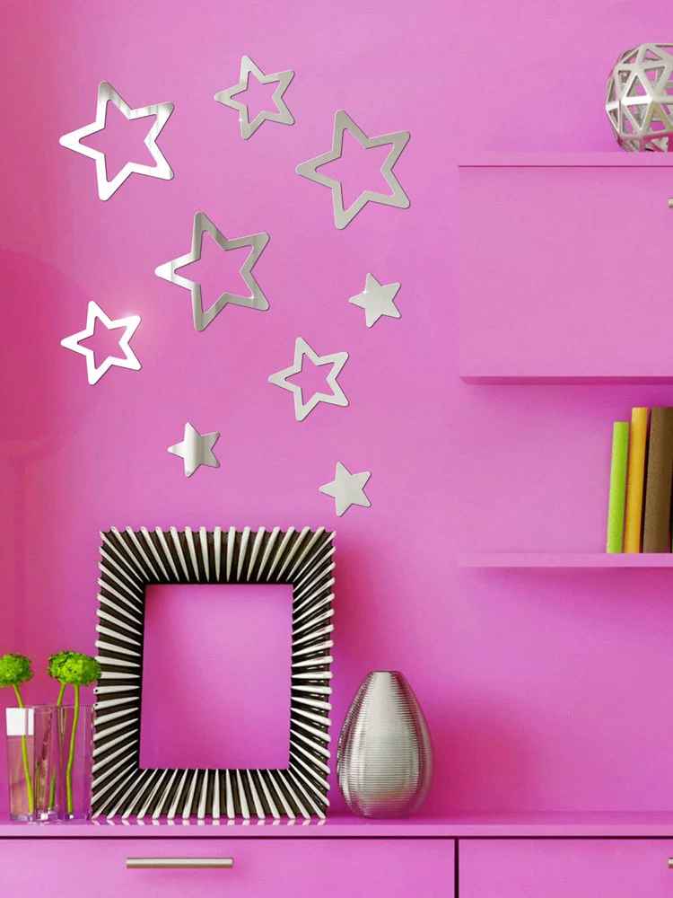 zirky_1 Дзеркальний настінний декор "Зірки"